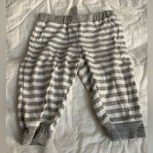 Baby Essentials Striped Gray and White Pants
